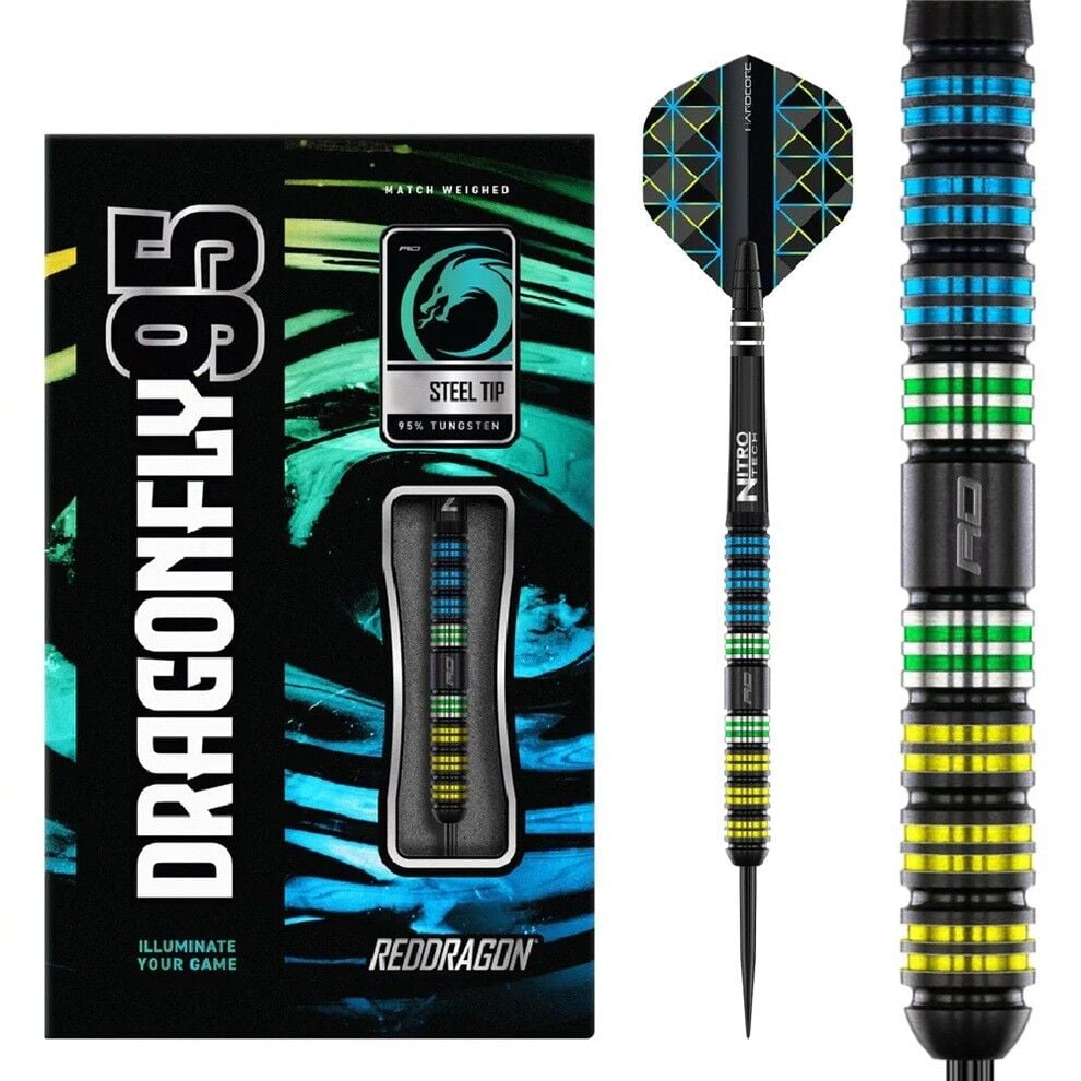 Red Dragon Dragonfly 95 Black Parallel % 95 Tungsten Çelik Uçlu Dart Oku