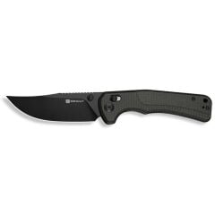 Sencut Slybolt Dark Green Canvas Micarta Handle Black 9Cr18MoV Blade Çakı