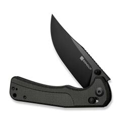 Sencut Slybolt Dark Green Canvas Micarta Handle Black 9Cr18MoV Blade Çakı