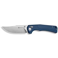 Sencut Slybolt Blue Canvas Micarta Handle Satin Finished 9Cr18MoV Blade Çakı
