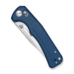 Sencut Slybolt Blue Canvas Micarta Handle Satin Finished 9Cr18MoV Blade Çakı