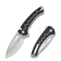 Sencut Squiggy White / Black G10 Handle Satin Finished 9Cr18MoV Blade Çakı