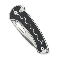 Sencut Squiggy White / Black G10 Handle Satin Finished 9Cr18MoV Blade Çakı