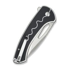 Sencut Squiggy White / Black G10 Handle Satin Finished 9Cr18MoV Blade Çakı