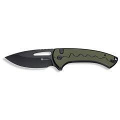 Sencut Squiggy Black / Green G10 Handle Black 9Cr18MoV Blade Çakı