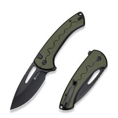 Sencut Squiggy Black / Green G10 Handle Black 9Cr18MoV Blade Çakı