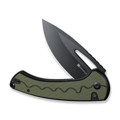 Sencut Squiggy Black / Green G10 Handle Black 9Cr18MoV Blade Çakı