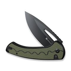 Sencut Squiggy Black / Green G10 Handle Black 9Cr18MoV Blade Çakı