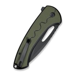 Sencut Squiggy Black / Green G10 Handle Black 9Cr18MoV Blade Çakı