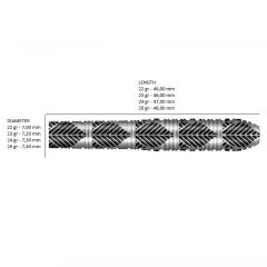 Shot Warrior Awe % 90 Tungsten Çelik Uçlu Dart Oku