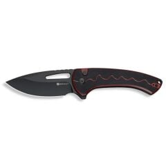 Sencut Squiggy Burgundy / Black G10 Handle Black 9Cr18MoV Blade Çakı