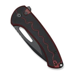 Sencut Squiggy Burgundy / Black G10 Handle Black 9Cr18MoV Blade Çakı