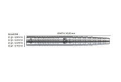 Harrows Wolfram %97 Tungsten Dart Oku Gri - 24