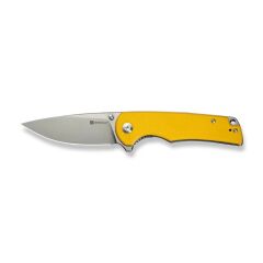 Sencut Praktisk Yellow Coarse G10 Handle Satin Finished 9Cr18MoV Blade Çakı