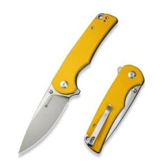 Sencut Praktisk Yellow Coarse G10 Handle Satin Finished 9Cr18MoV Blade Çakı