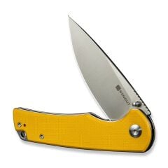 Sencut Praktisk Yellow Coarse G10 Handle Satin Finished 9Cr18MoV Blade Çakı