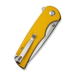 Sencut Praktisk Yellow Coarse G10 Handle Satin Finished 9Cr18MoV Blade Çakı