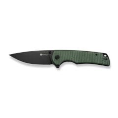 Sencut Praktisk Green Canvas Micarta Handle Black 9Cr18MoV Blade Çakı