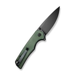 Sencut Praktisk Green Canvas Micarta Handle Black 9Cr18MoV Blade Çakı