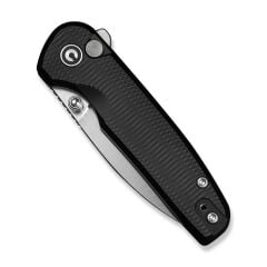 Civivi Mini Shakan Ripple Patterned Black Aluminum Handle Satin Finished Nitro-V Blade Çakı