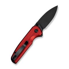 Civivi Mini Shakan Ripple Patterned Red Aluminum Handle Black Stonewashed Nitro-V Blade Çakı
