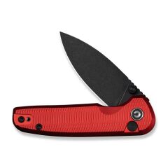 Civivi Mini Shakan Ripple Patterned Red Aluminum Handle Black Stonewashed Nitro-V Blade Çakı