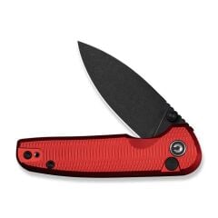 Civivi Mini Shakan Ripple Patterned Red Aluminum Handle Black Stonewashed Nitro-V Blade Çakı