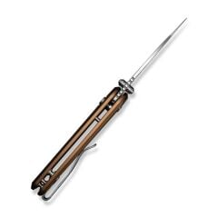 Civivi Mini Shakan Ripple Patterned Coyote Brown Aluminum Handle Satin Finished Nitro-V Blade Çakı