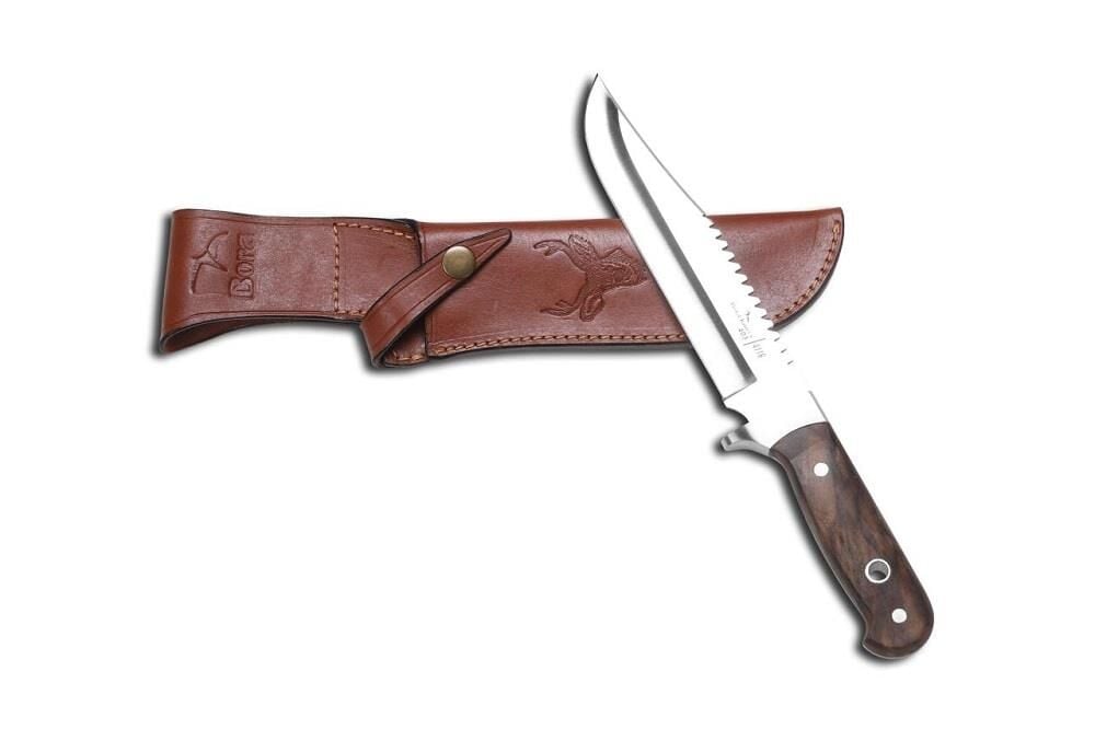 Bora 403 CB Büyük Bowie Testereli Ceviz Saplı Bıçak