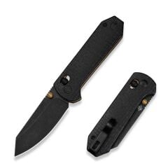 Civivi Yonder Black Burlap Micarta Handle Black Stonewashed 14C28N Blade Çakı