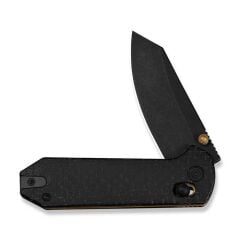 Civivi Yonder Black Burlap Micarta Handle Black Stonewashed 14C28N Blade Çakı