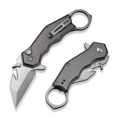 Civivi Amarog Gray Aluminum Handle Satin Finished Nitro-V Blade Çakı