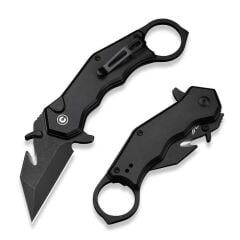 Civivi Amarog Black Aluminum Handle Black Stonewashed Nitro-V Blade Çakı