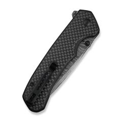 Civivi Brazen Twill Carbon Fiber Overlay On Black G10 Handle Damascus Blade Çakı