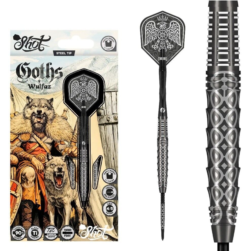 Shot Goths Wulfaz Turbo Point % 90 Tungsten Çelik Uçlu Dart Oku