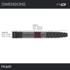 Red Dragon Jonny Clayton Hiraeth % 90 Tungsten Çelik Uçlu Dart Oku
