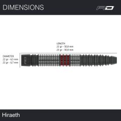 Red Dragon Jonny Clayton Hiraeth % 90 Tungsten Çelik Uçlu Dart Oku