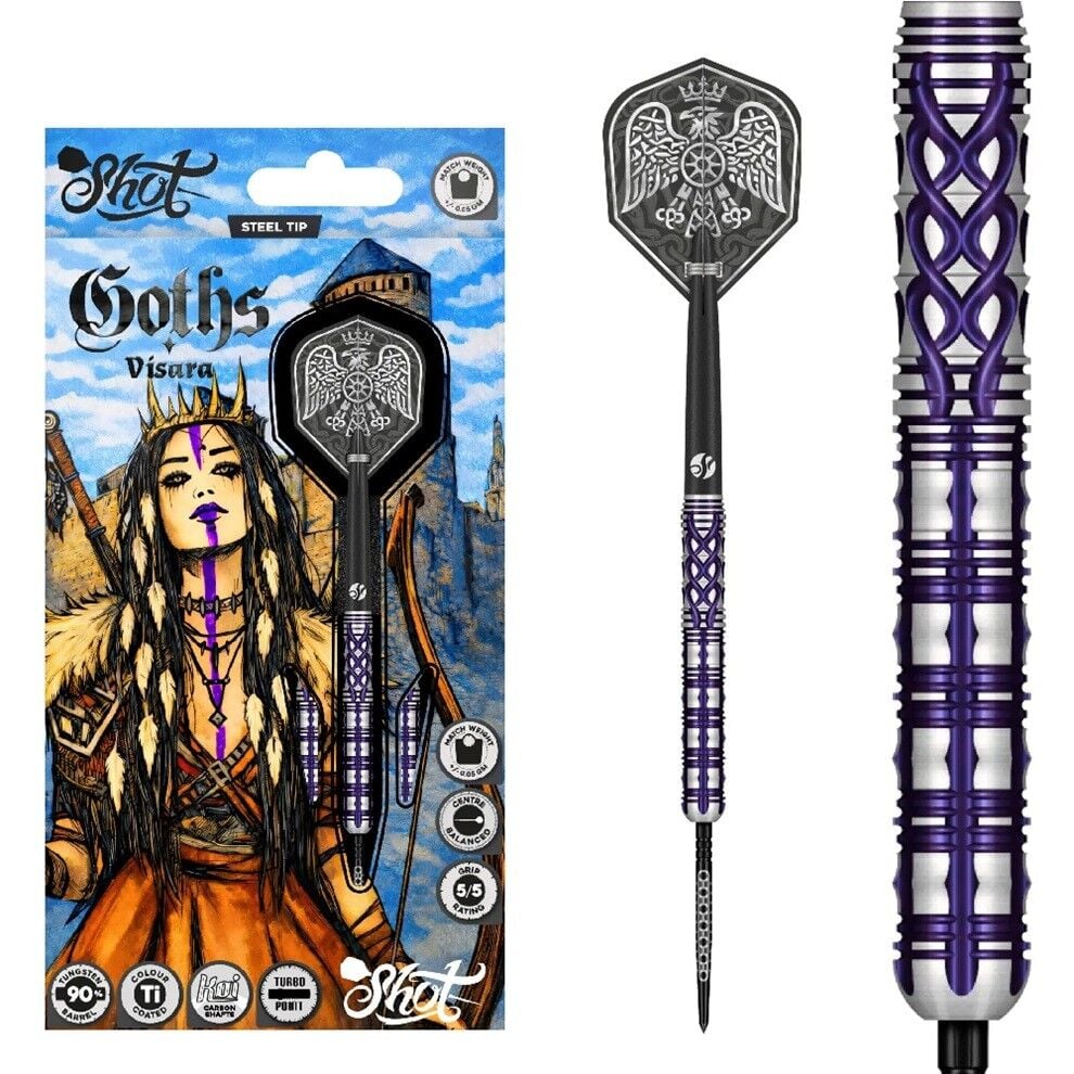 Shot Goths Visara Turbo Point % 90 Tungsten Çelik Uçlu Dart Oku