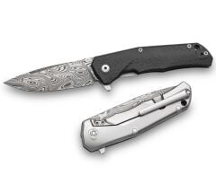 Lionsteel T.R.E. Damascus - THOR Karbon Fiber Çakı