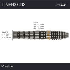 Red Dragon Luke Humphries Prestige % 90 Tungsten Çelik Uçlu Dart Oku