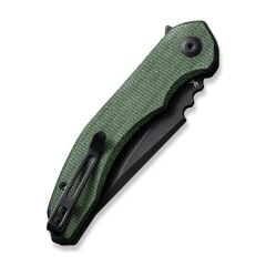 Civivi Bluetick Green Canvas Micarta Handle Black Stonewashed 14C28N Blade Çakı