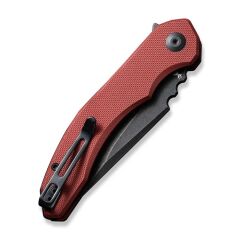 Civivi Bluetick Burgundy G10 Handle Black Stonewashed 14C28N Blade Blade Çakı