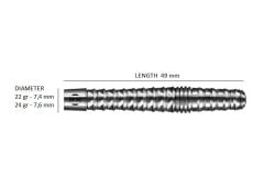 Harrows Razr BulBous %90 Tungsten Dart Oku