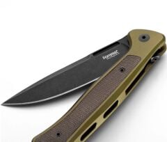 Lionsteel Skinny Green Aluminum Black Blade Çakı