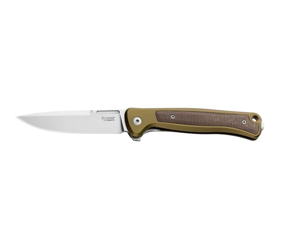Lionsteel Skinny Green Aluminum Stone Washed Blade Çakı