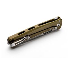 Lionsteel Skinny Green Aluminum Stone Washed Blade Çakı