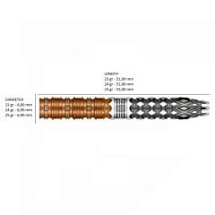 Shot Gnarly Gnasha Turbo Point % 95 Tungsten Çelik Uçlu Dart Oku