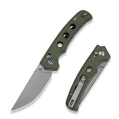 Civivi Noctis Olive Canvas Micarta Handle Stonewashed Nitro-V Blade Çakı