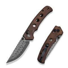 Civivi Noctis Guibourtia Wood Handle Damascus Blade Çakı