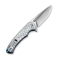 Civivi Voidflare Greyish White Resin Handle With Scale Pattern Satin Finished 14C28N Blade Çakı